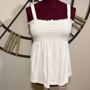 Vintage Motherhood Maternity White Summer Top